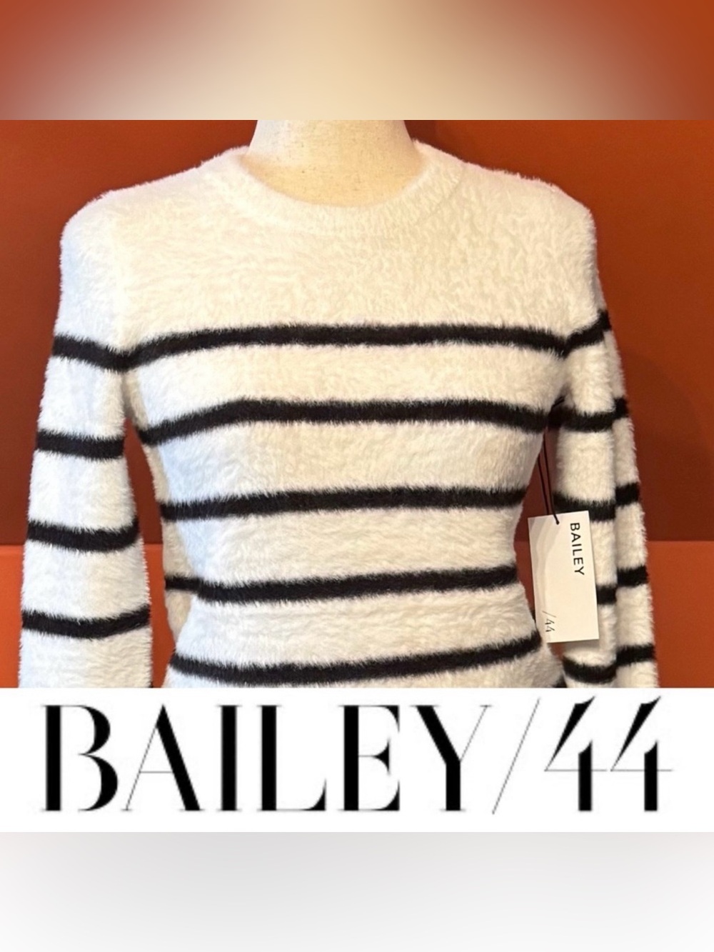 Bailey 44 Striped Eyelash Knit Sweater